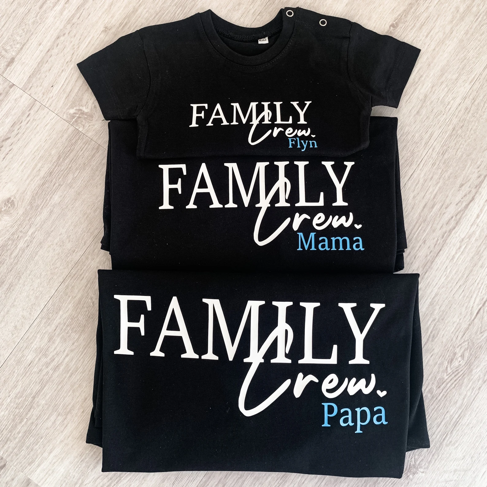 T-Shirt 3er Set Family Crew