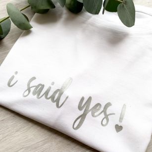 T-Shirt Braut | Bride "I said yes"