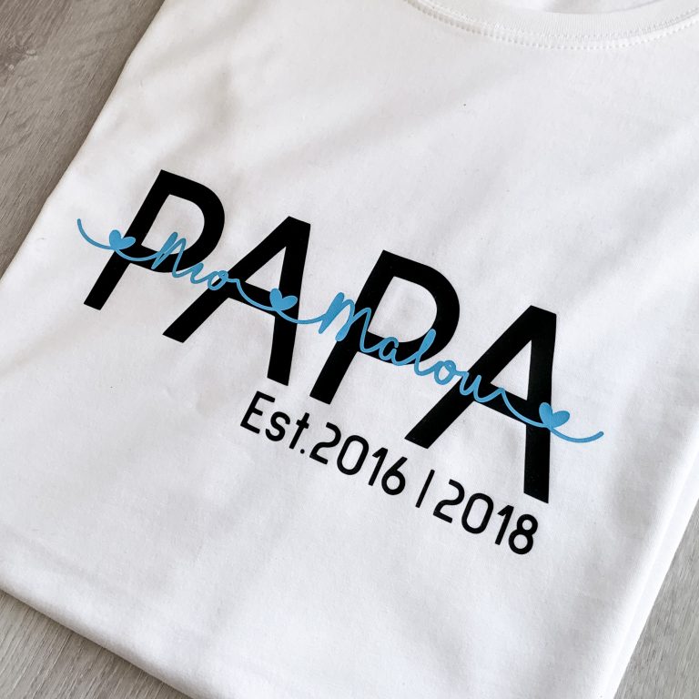 T-Shirt Papa Est. - personalisiert