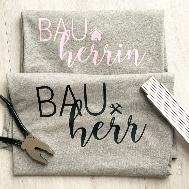 T-Shirt 2er Set Bauherr Bauherrin