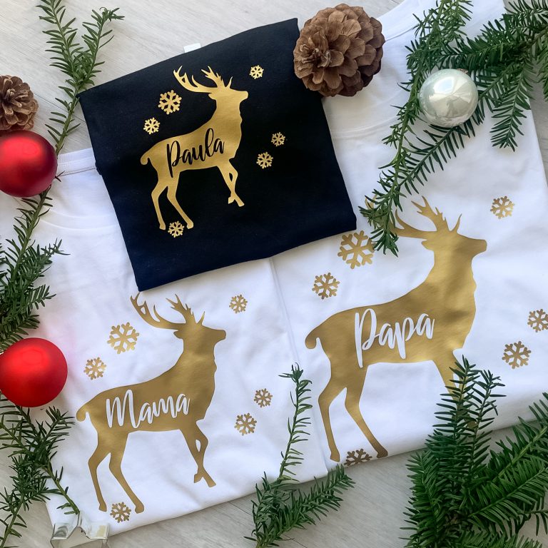 T-Shirt 3er Familienset Weihnachten