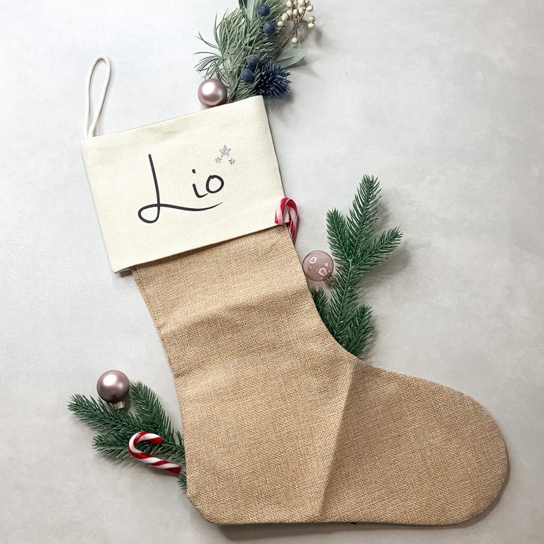 Nikolausstrumpf - Name und Sterne personalisiert