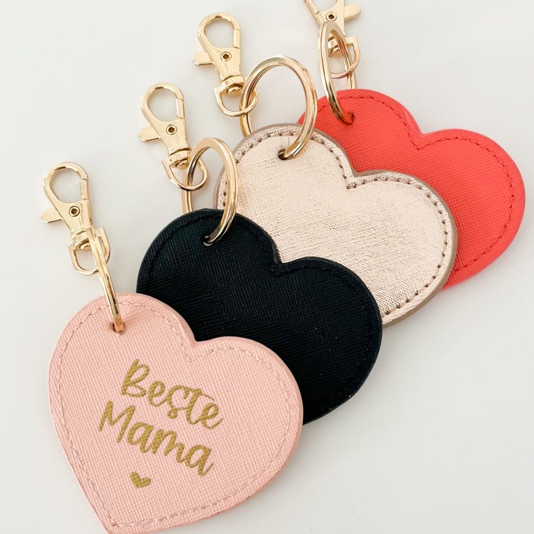 Schlüsselanhänger Herzform - personalisiert