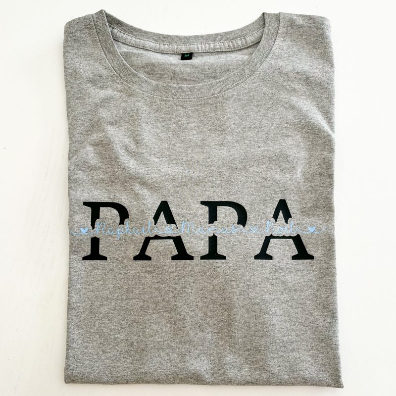 Papa Shirt mit Namen - personalisiert – Bild 4