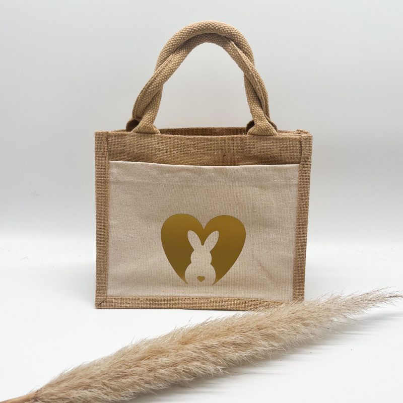 Jutetasche Frohe Ostern – Bild 3