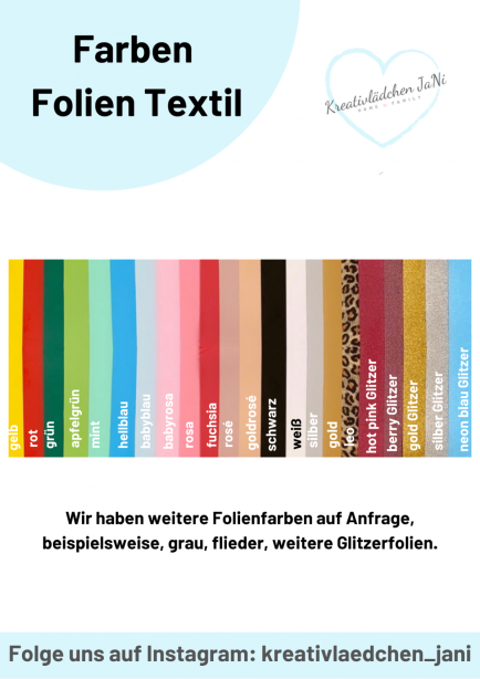 Farbpalette Textilien
