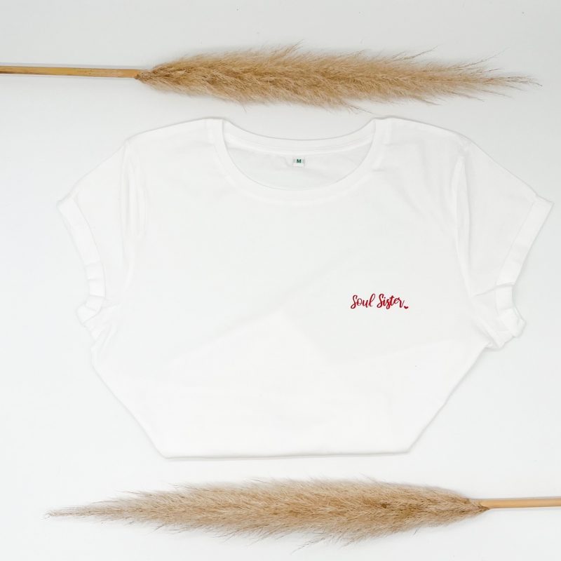 Baumwoll-Shirt mit Aufdruck "Soul Sister"
