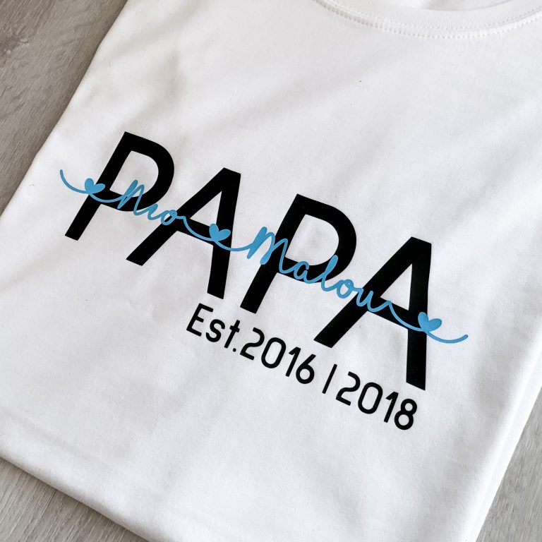 T-Shirt Papa Est. personalisiert