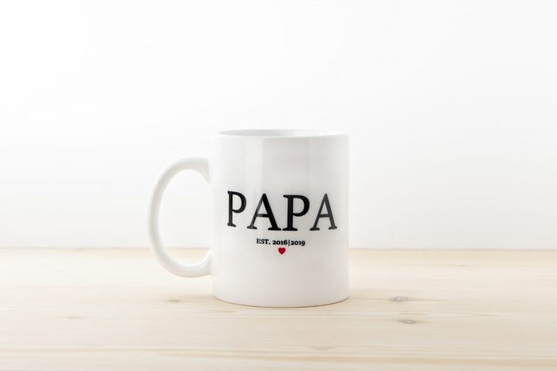 Tasse Papa mit Jahreszahl