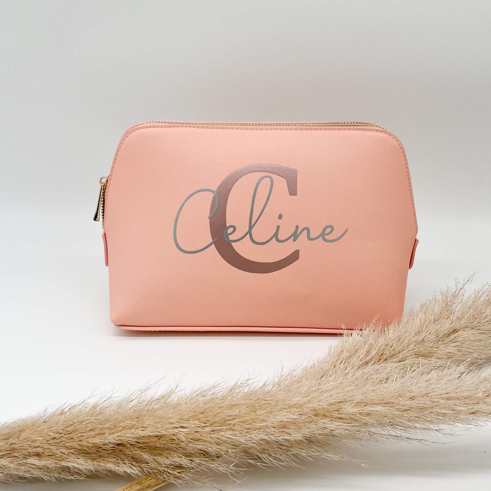 Kosmetiktasche Name + Initial personalisiert – Bild 3