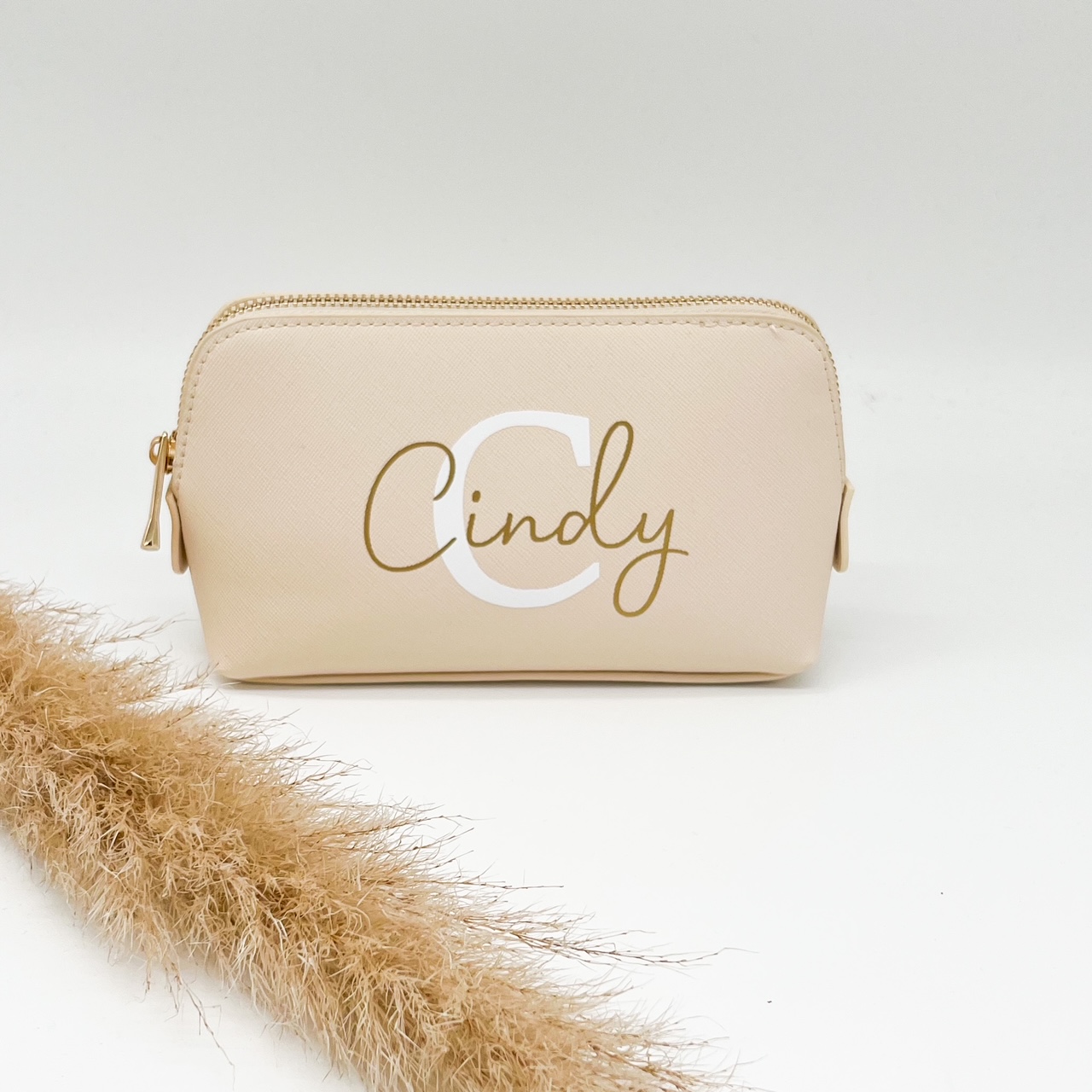 Kosmetiktasche Name + Initial personalisiert – Bild 2