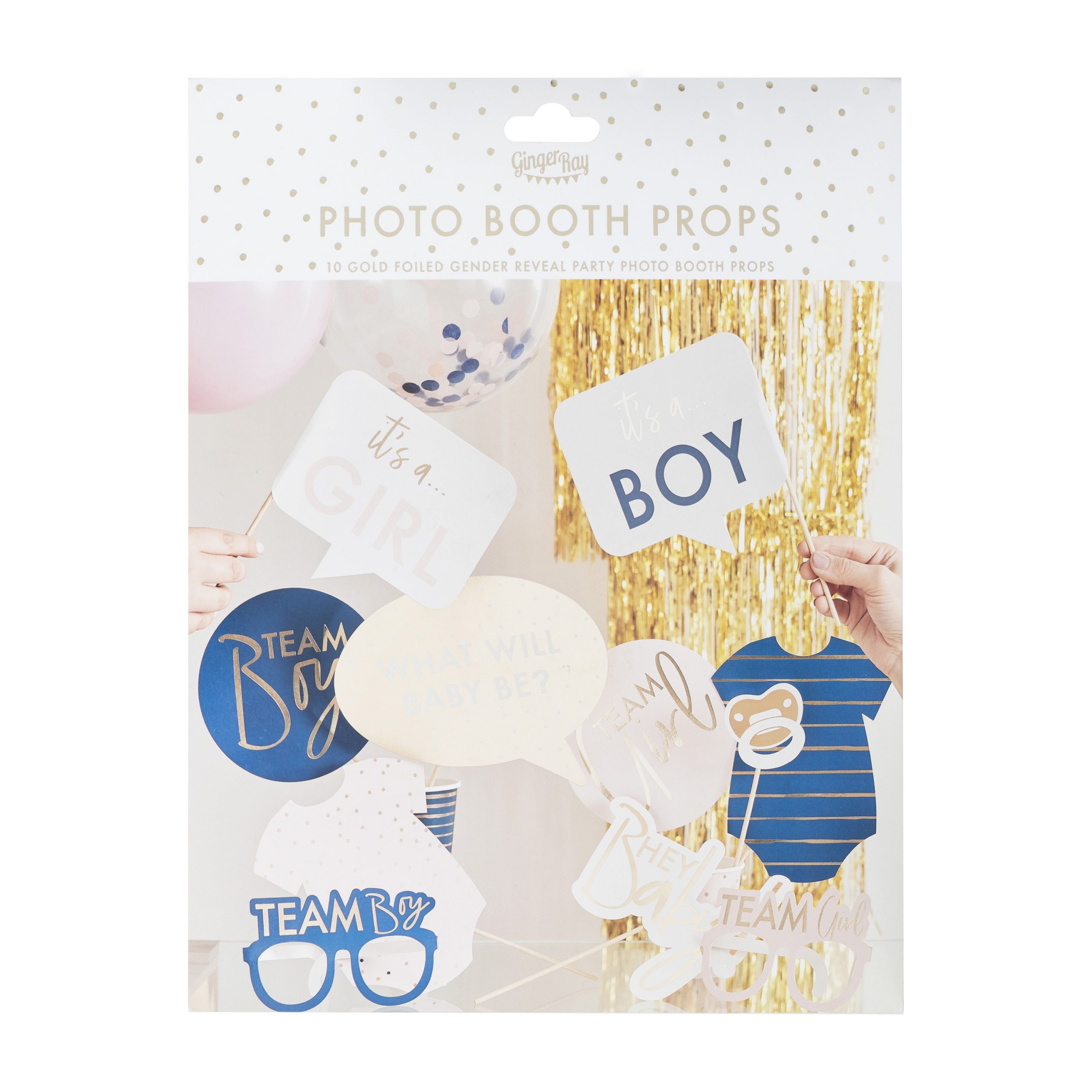 Baby Boom Foto Requisiten Blau Rosa – Bild 3