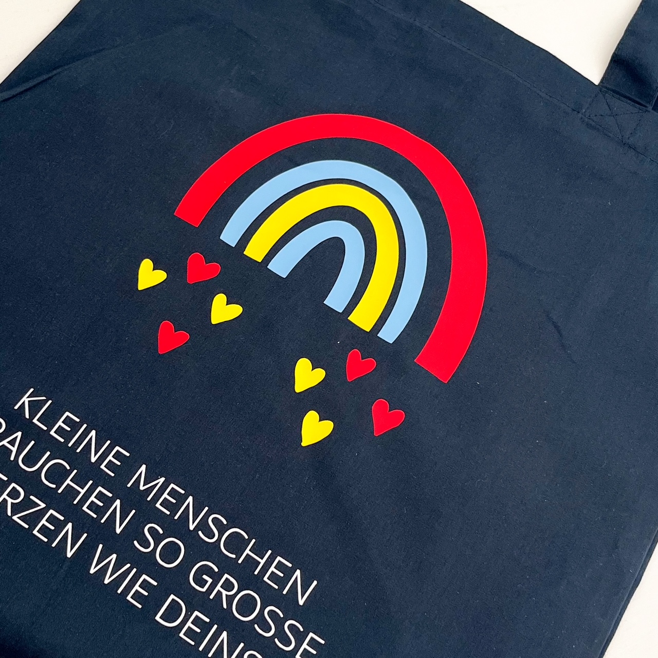 Stofftasche Kleine Menschen - Geschenk Erzieher – Bild 3