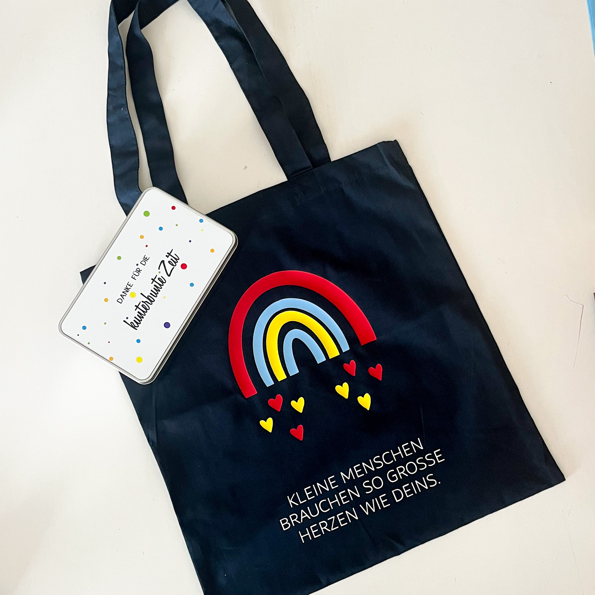 Stofftasche Kleine Menschen - Geschenk Erzieher – Bild 4