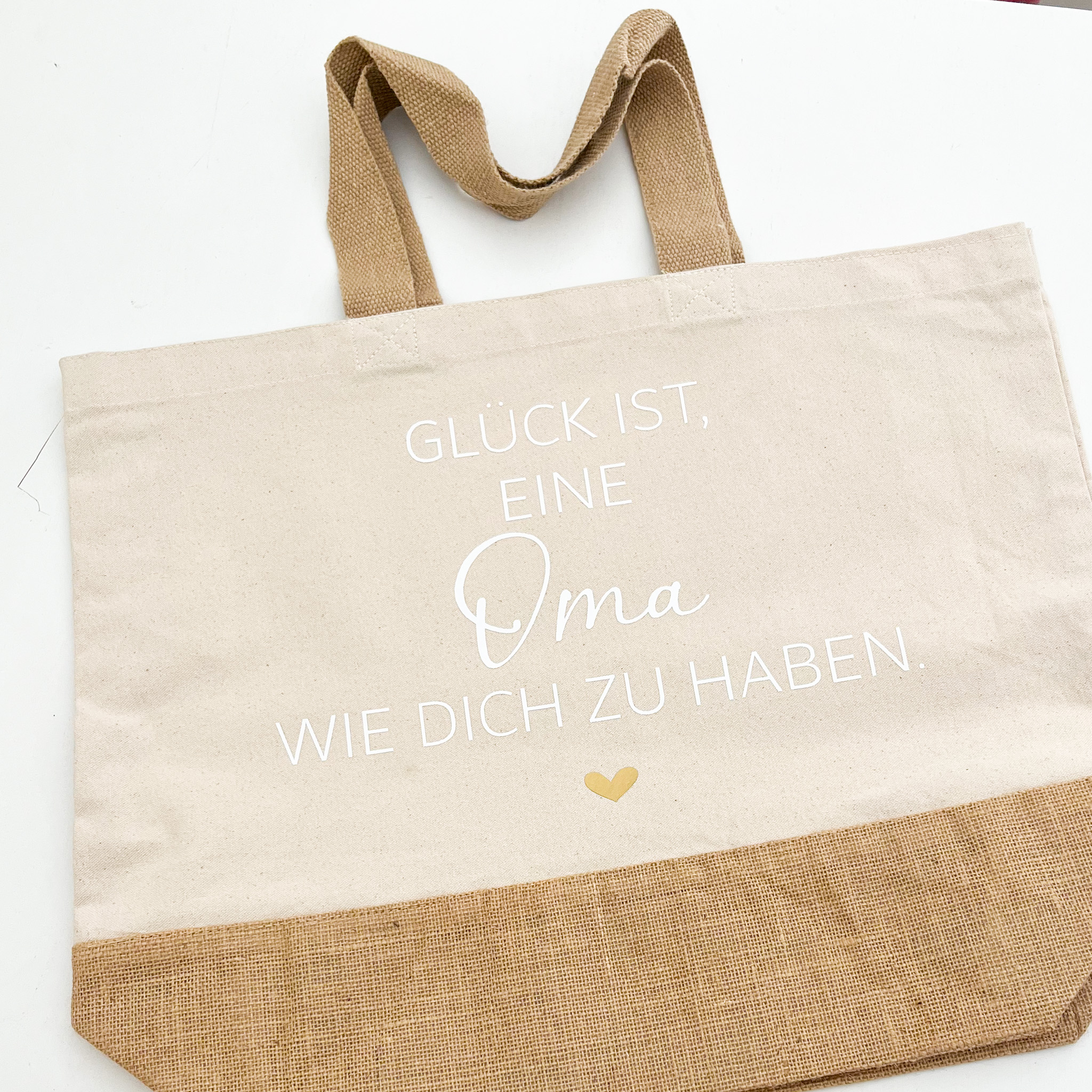 Strandtasche Glück ist es eine Oma wie dich zu haben – Bild 3