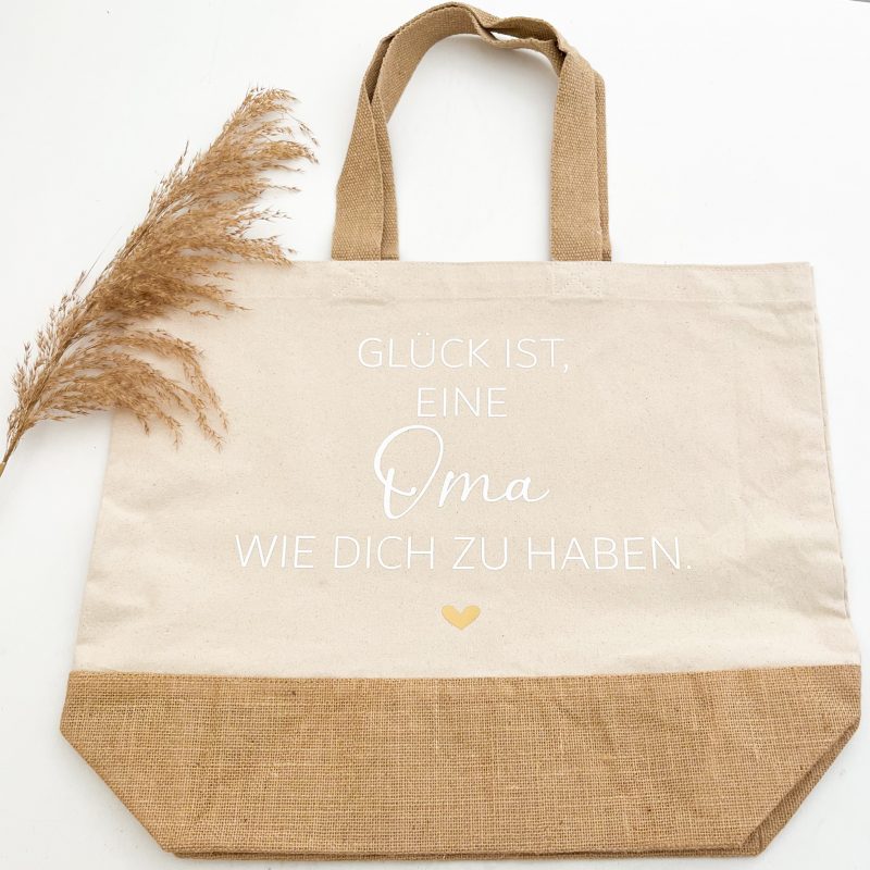 Strandtasche Glück ist es eine Oma wie dich zu haben