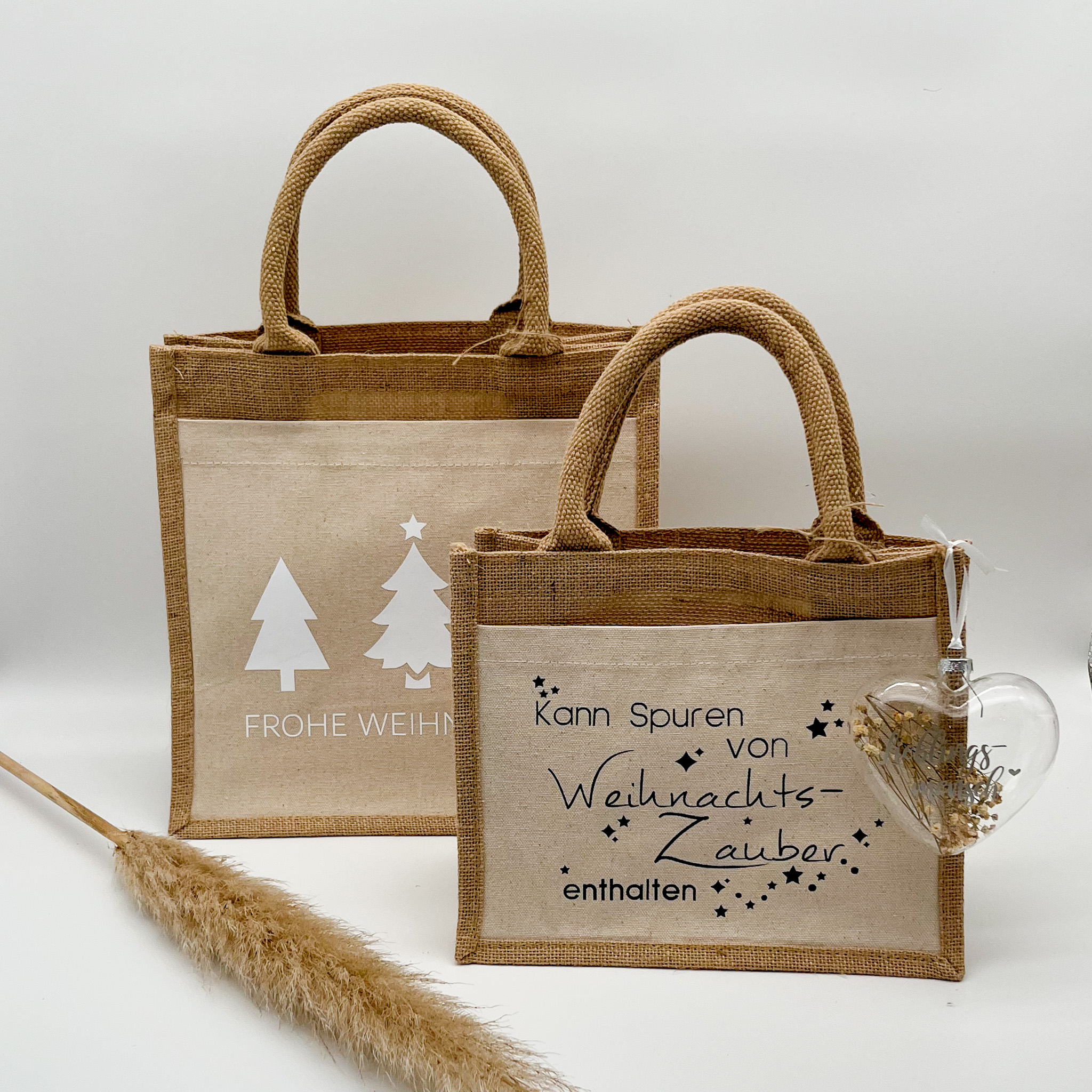 Jutetasche Kann spuren von Weihnachtszauber enthalten – Bild 2