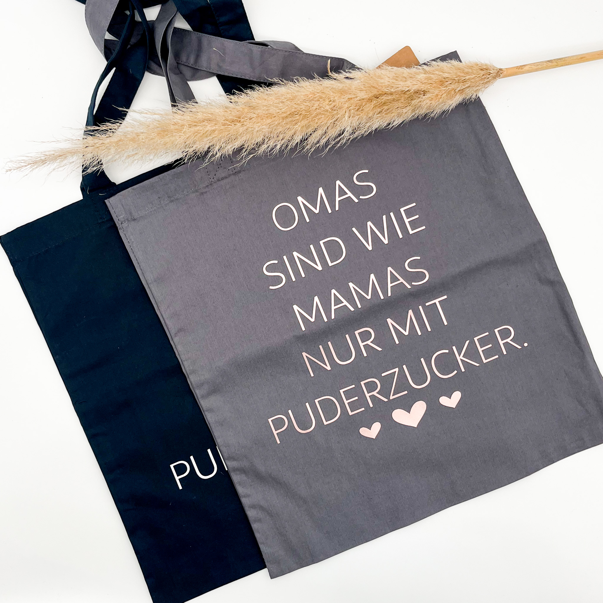 Stofftasche Omas sind wie Mamas nur mit Puderzucker – Bild 2