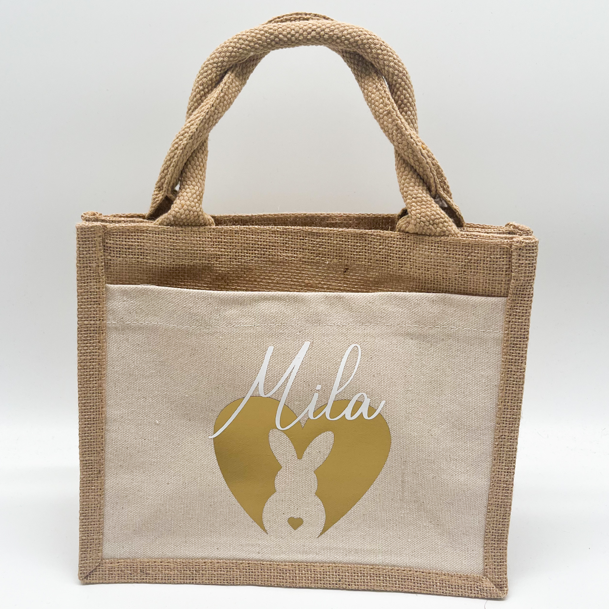 Jutetasche Frohe Ostern – Bild 5