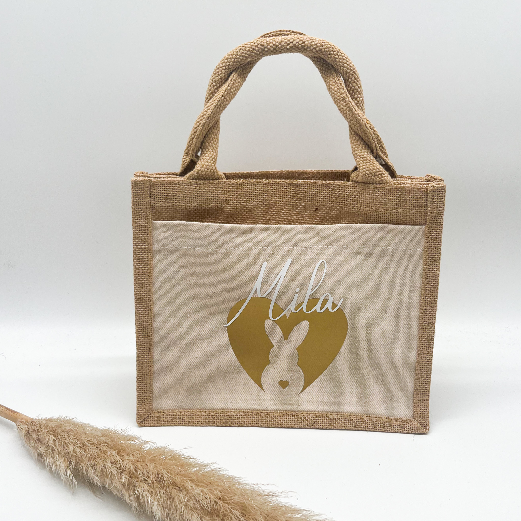 Jutetasche Frohe Ostern – Bild 2