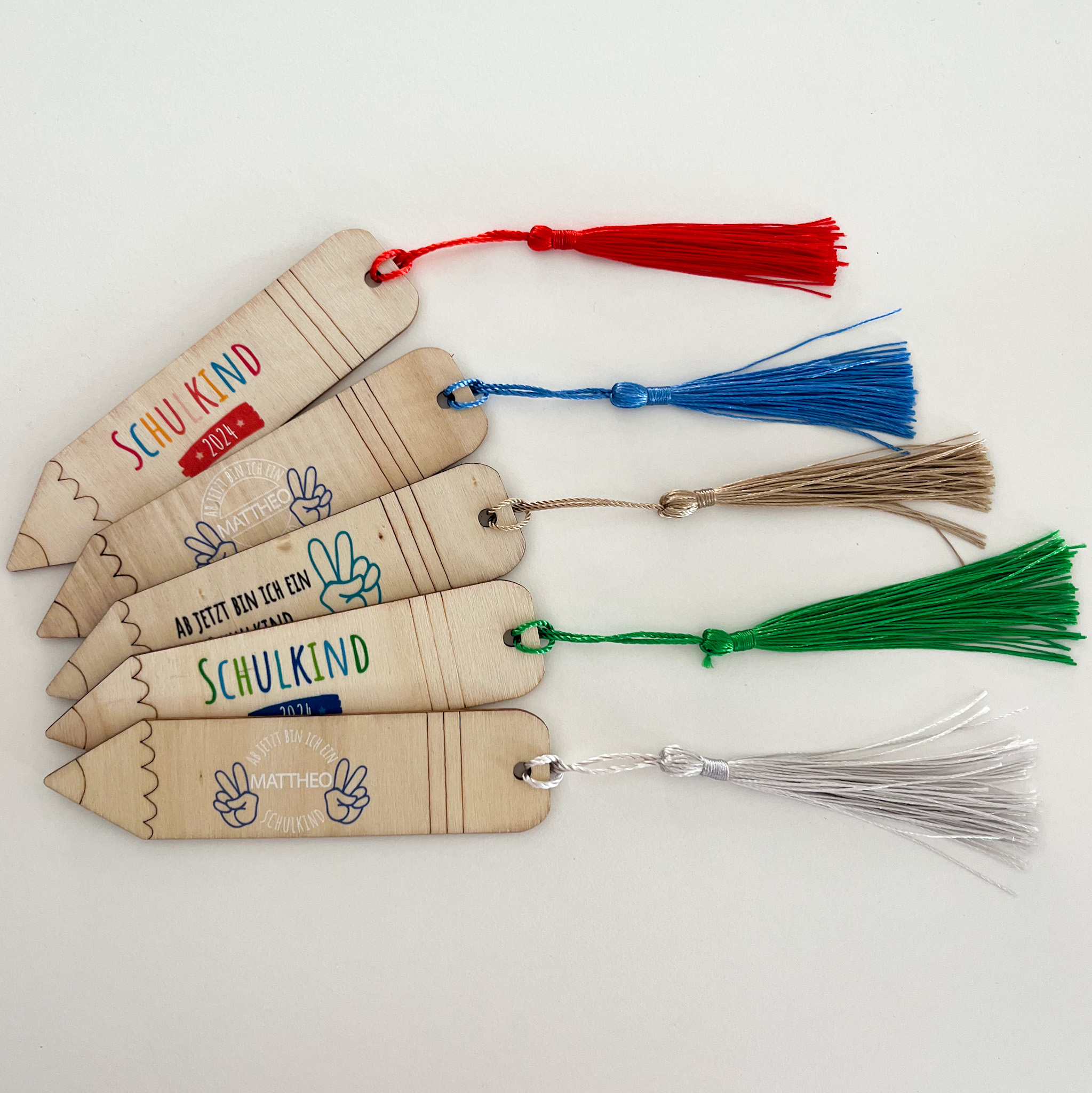 Lesezeichen Schulkind - personalisiert