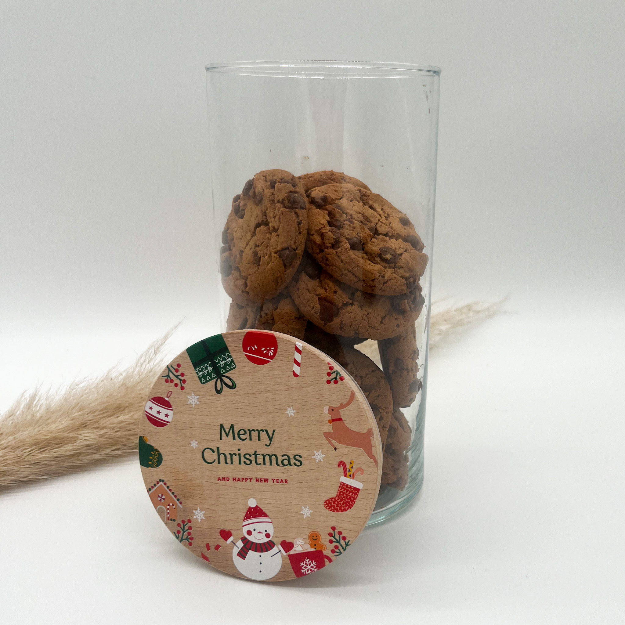 Vorratsglas - mit süßem Weihnachtsmotiv