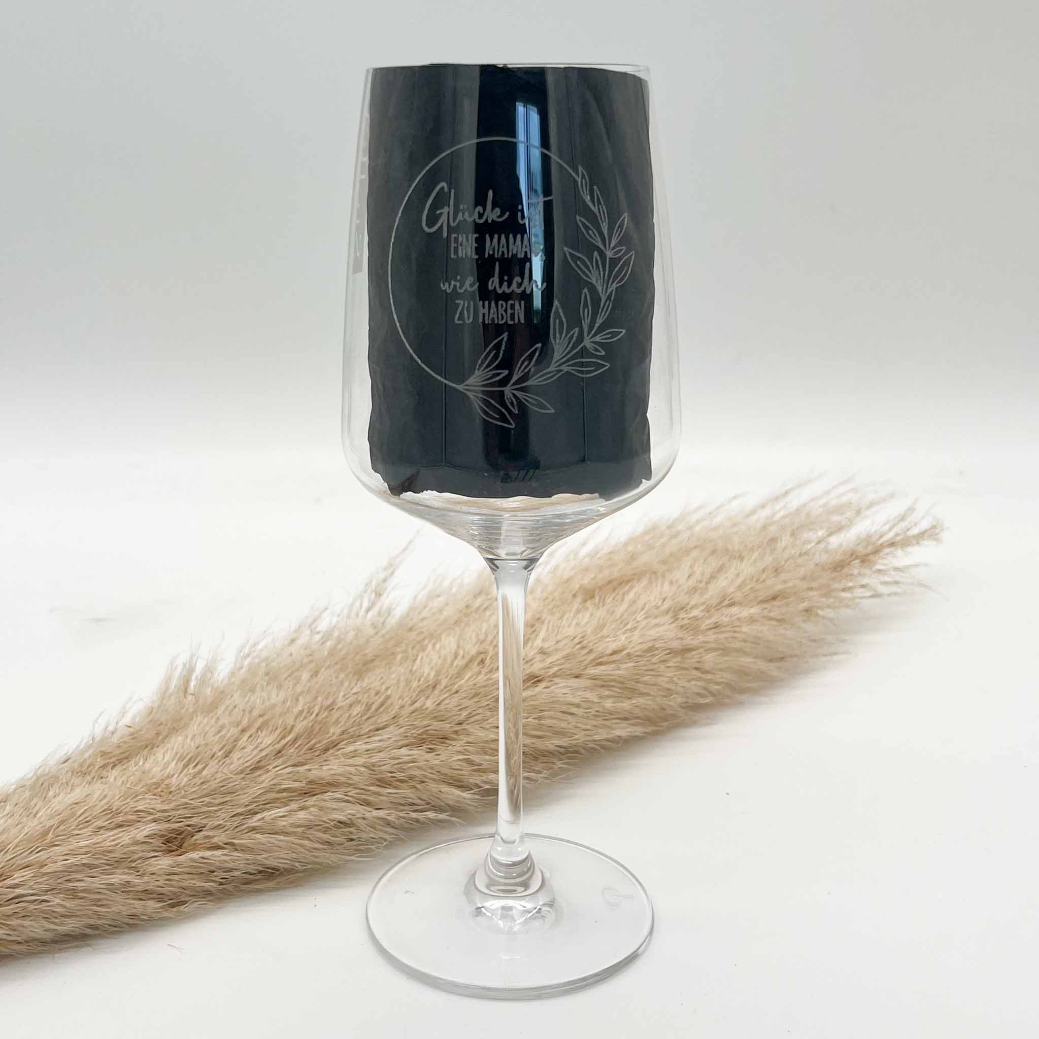 Weinglas - Glück ist eine Mama wie dich zu haben