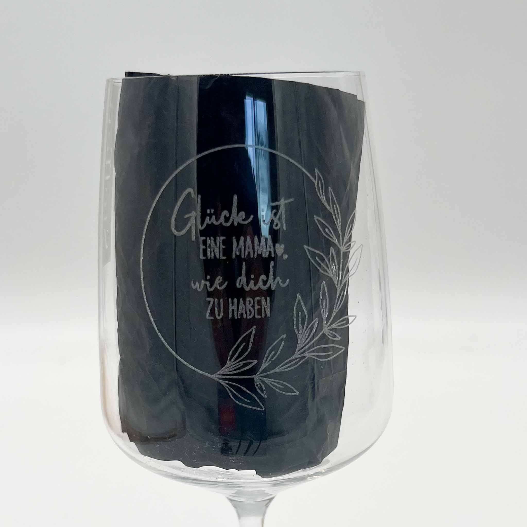 Weinglas - Glück ist eine Mama wie dich zu haben – Bild 3