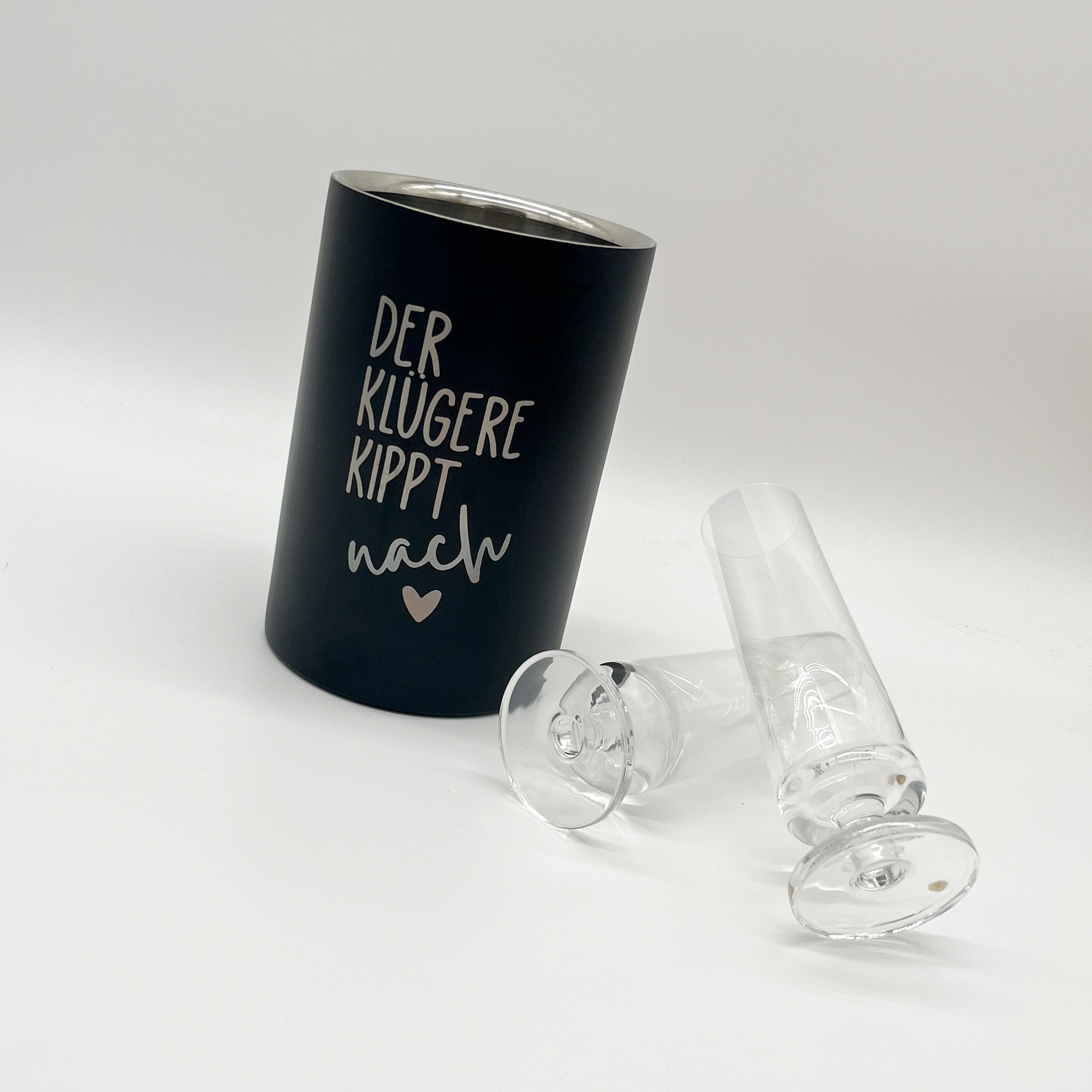 Weinkühler schwarz - Der klügere kippt nach – Bild 2