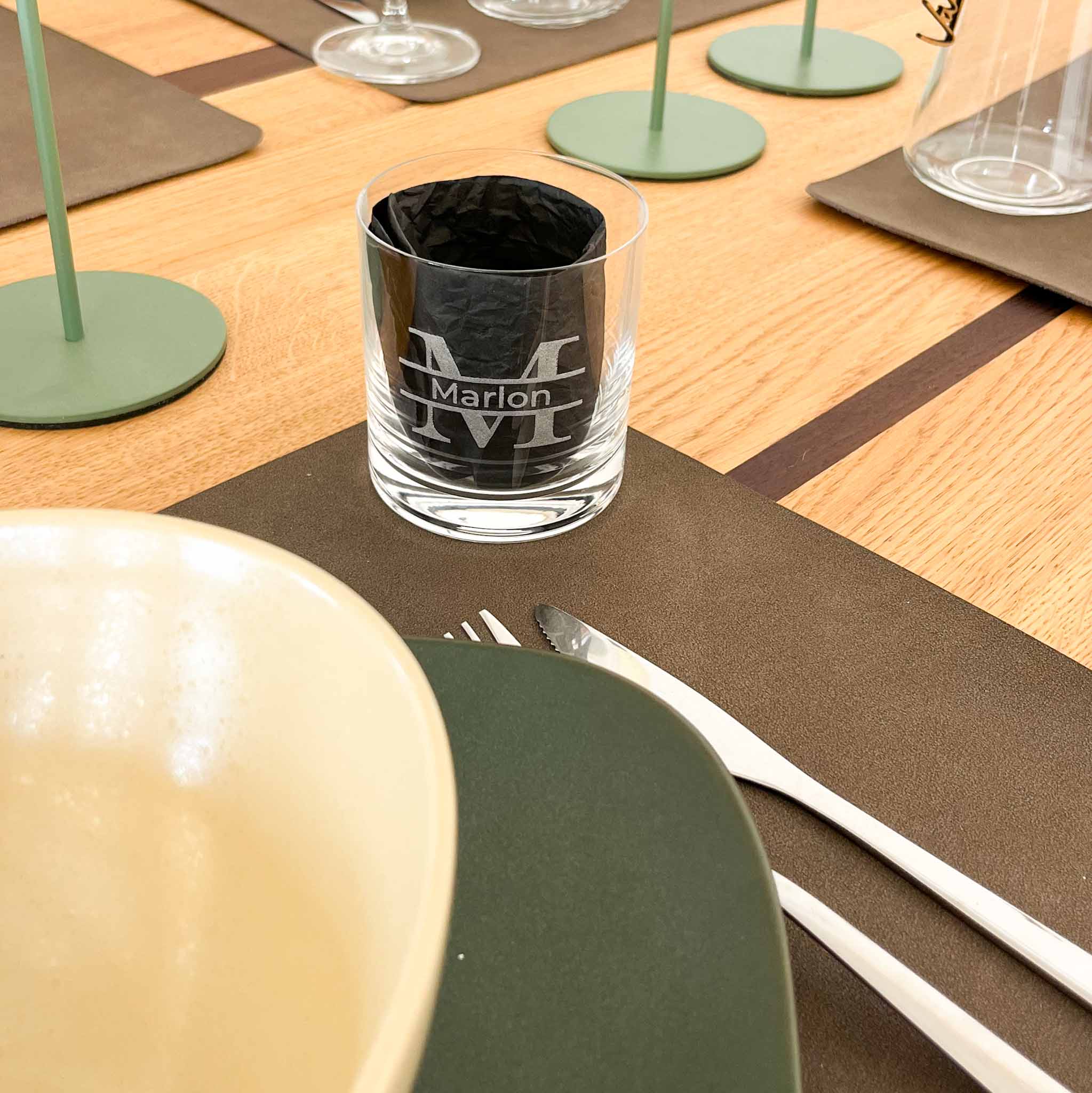 Whiskyglas mit Name und Buchstabe – Bild 2