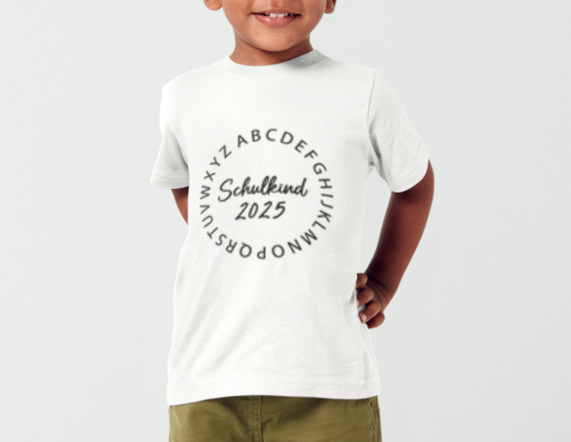 T-Shirt ABC Schulkind - personalisiertes Schulkind T-Shirt