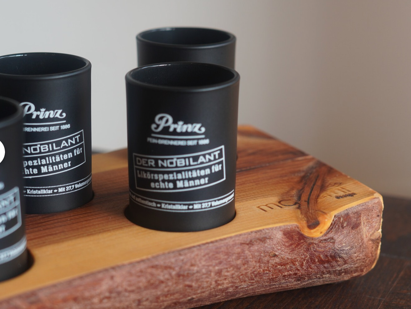 Baumstamm-Minibar „Nobilant Edition“ – Männergeschenk – Bild 3